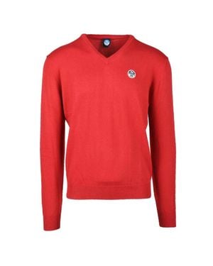 North Sails Crewneck Cotton Sweater - Red