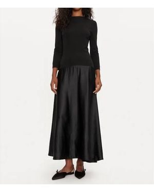 Imperial Long Sleeve Maxi Dress - Black