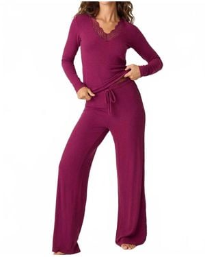 Pj Salvage Sweet Dreams Pant - Purple