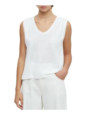 Closed Tencel And Linen Tank Top - White