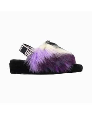 UGG Fluff Yeah Tie Dye Slides - Purple