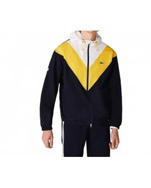 Lacoste Colorblock Hooded Full-Zip Jacket - Blue