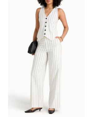 Jonathan Simkhai Tavar Woven Wide Leg Pants - White