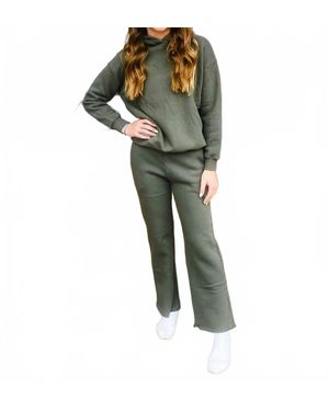 Kaveah Fleece Oversized Hoodie - Green
