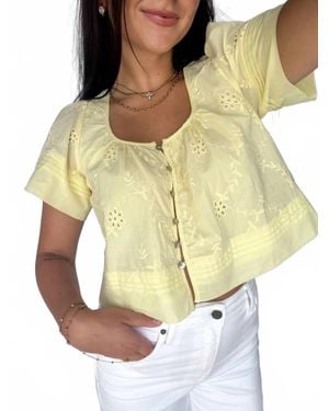 Olivaceous The Elaine Top - Natural