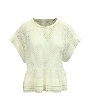 IRO Glen Layered Peplum Blouse - White