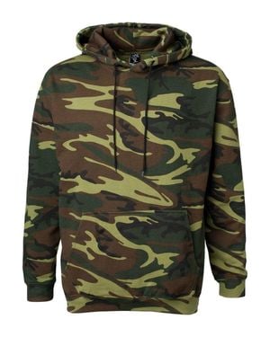 Code Five Camo Pullover Fleece Hoodie - Green