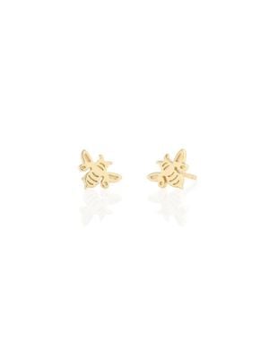 Kris Nations Bumble Bee Stud Earrings - Metallic