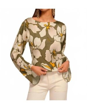 Ramy Brook Amanda Jasmine Long Sleeve Top - Natural