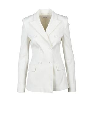 Sportmax Double-Breasted Jacket - White