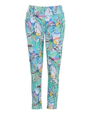 Dolcezza Half Moon Morning Simple Art Stretch Jean Pants - Blue