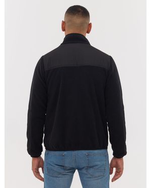 Bench Anders Double Patch Pocket Zip-Up Sherpa - Blue