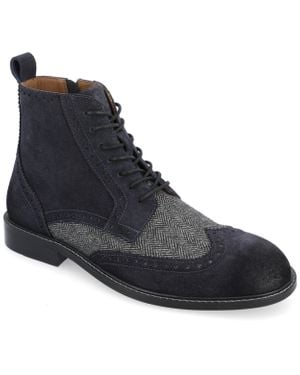 Thomas & Vine Jarett Wide Width Wingtip Ankle Boot - Blue