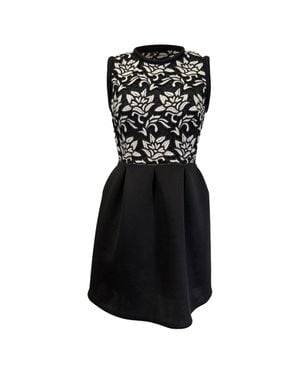 Sandro Romantic Guipure Lace Mini Dress - Black