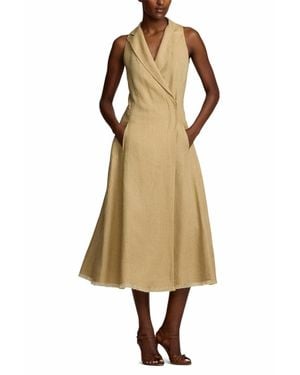 Ralph Lauren Alecia Sleeveless Day Dress - Natural