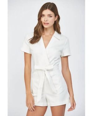 Fate by LFD That's A Wrap Romper - White