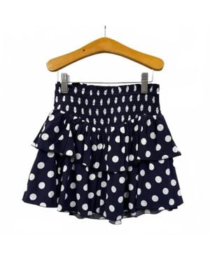 KatieJnyc Junior's Brooke Dot Skirt - Blue