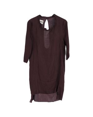 Acne Studios Zink Aw11 Cowl Neck Knee Length Dress - Purple