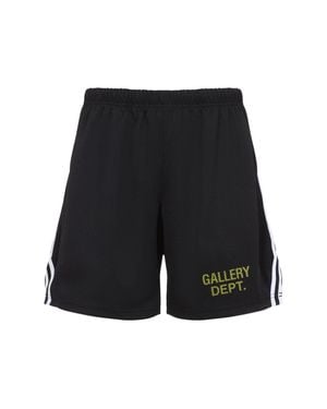 GALLERY DEPT. Bermuda Shorts With Breathable Mesh Fabric - Black