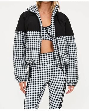 Beach Riot Jojo Cable Puffer Jacket - Black