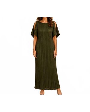 DAPHNE VALENTE Ifigenia Caftan Maxi Dress - Green