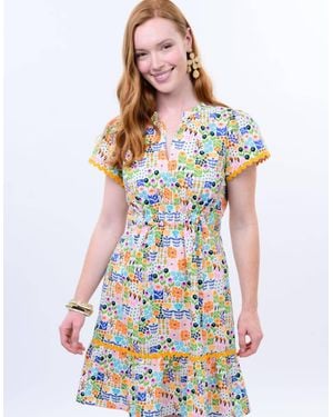 Ivy Jane Petal Patchwork Dress - White