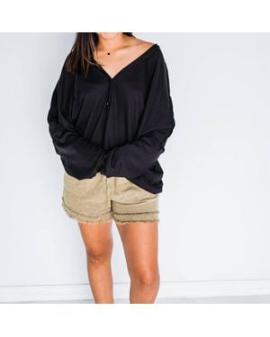 Jade By Jane Hot 'N Cold Thermal Cardigan - Black