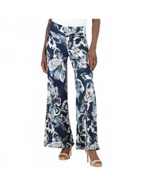 Clara Sunwoo Long Palazzo Wide Leg Pants - Blue
