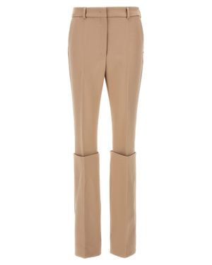 Sportmax Polyester Dress Pants - Natural