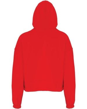 Tridri Cropped Maria Hoodie - Red