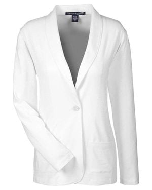 Devon & Jones Perfect Fit Shawl Collar Cardigan - Gray