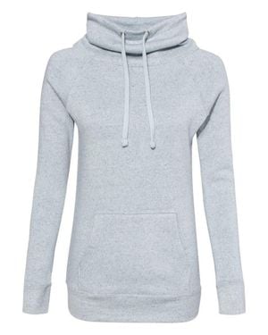 Mv Sport Space-Dyed Cowl Neck Sweatshirt - Gray