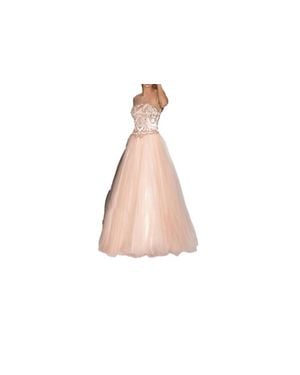 Jovani Sleeveless Sheer Panel Gown - Black