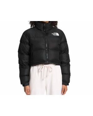 The North Face Nuptse Short Puffer Jacket - Black