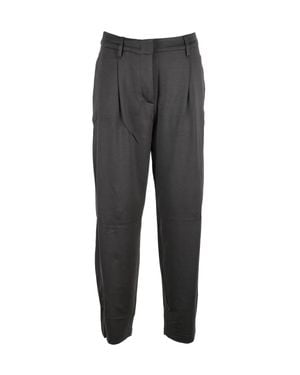 Seventy Pleated Viscose-Blend Baggy Pants - Gray