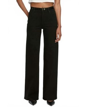 FRAME Le Slim Palazzo Pants - Black