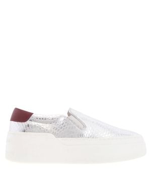 Ferragamo Ferragamo Demetra Embossed Platform Sneakers, Size 7 - White