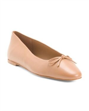 Flattered Bodil Leather Flat - Natural