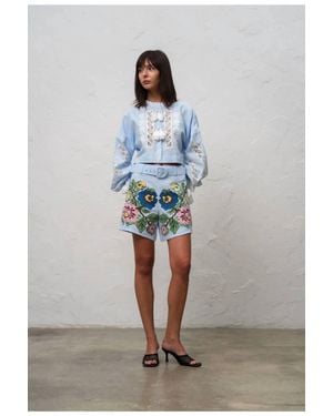 Annabo Elysian Whisper Shorts - Blue