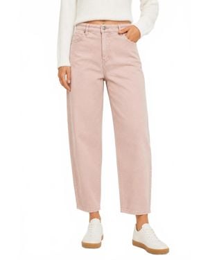 Kancan Ultra High Rise Slim Barrel Fit Jeans - Pink