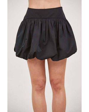 Blanco BY NATURE Bubble Hem Mini Skirt - Black
