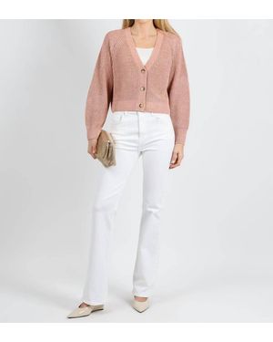 Ouí Sparkle Knit Cardigan - White