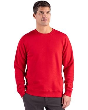 Clique Drive Recycled Crewneck Sweatshirt - Red