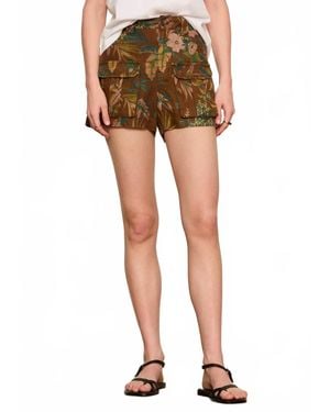 Sanctuary Rush Army Short With Cargo Pocket - Multicolor