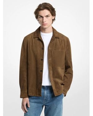 Michael Kors Suede Jacket - Natural