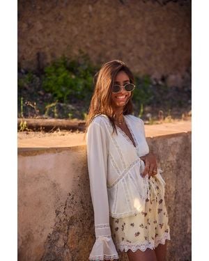 I-SEA Oval Wire Sunglasses - Brown