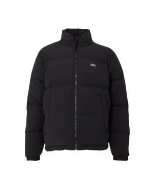 Lacoste High Collar Puffer Down Jacket - Black