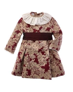 Pepa London Eleanor Floral Lace Dress - Brown