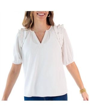 Michelle Mcdowell Skyler Top - White