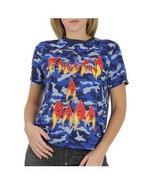 Filles A Papa Ladies Amo W T-Shirt - Blue